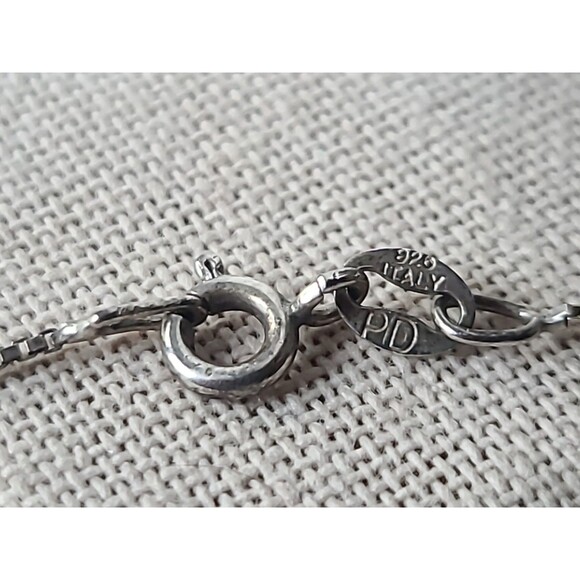 Italian 925 Sterling Silver Marcasite Cross Pendant Necklace Vintage, READ - Picture 4 of 10